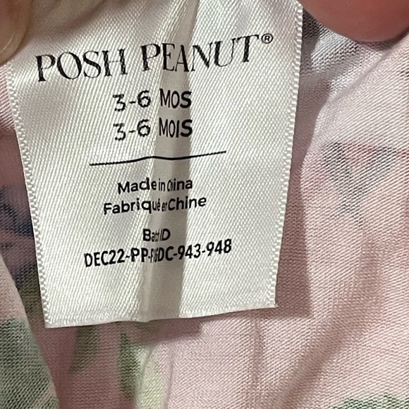 Posh Peanut Annabelle Henley Ruffle Capsleeve Bubble Romper - Picture 6 of 6